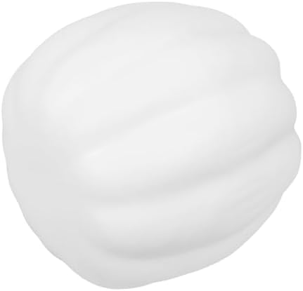 PRETYZOOM Artificial White Pumpkin Decoration for Halloween and Autumn