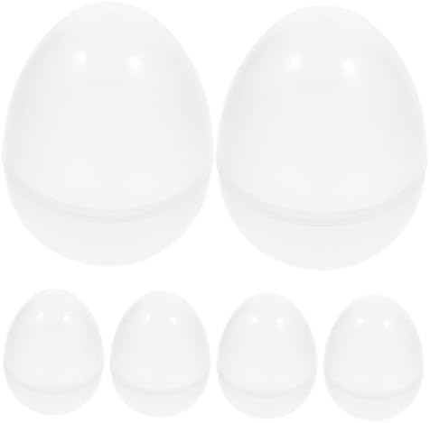 GLEAVI 6Pcs Jumbo Fillable Easter Eggs for Party Favors