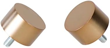 Ivilon Warm Gold Curtain Rod Finials for 78 and 1 Inch Diameter