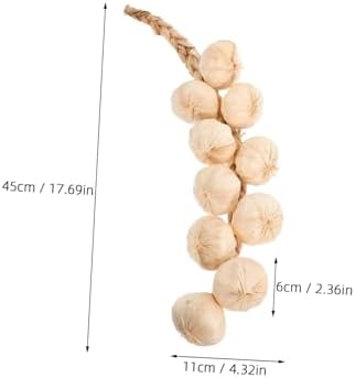 3Pcs Lifelike Fake Garlic Strings for Home and Photography Props