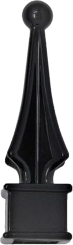 Fence Finial Toppers for Square Posts 58 in Black 10 Pack
