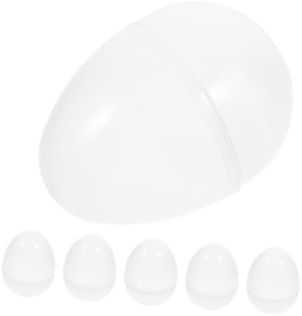 6Pcs Plastic Easter Eggs Fillable Candy Boxes