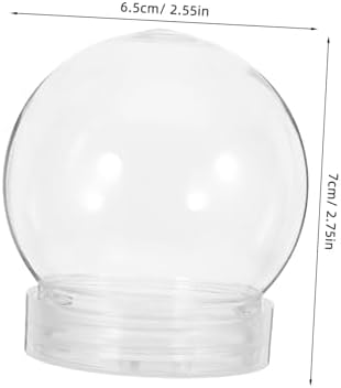 KICHOUSE 10pcs Clear Plastic Candy Containers for Holiday and Party Use