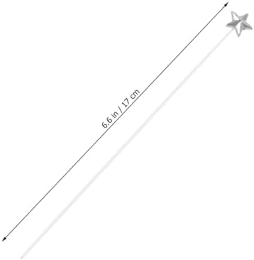 50pcs Silver Five-Pointed Star Cake Toppers for Birthday Parties