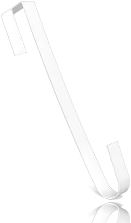 Osgow 15 Inch Wreath Hanger Steel Door Hook White