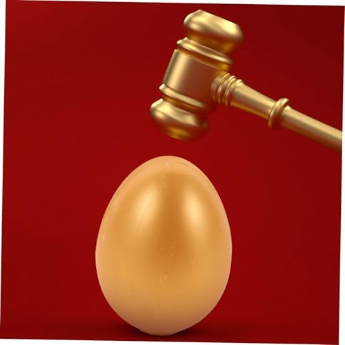 Garneck 6pcs Golden Egg Party Favors for Easter and Weddings