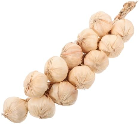 SOLUSTRE Lifelike Fake Garlic String Decor