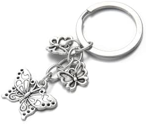 PHAETON 20PCS Butterfly Keychain Charms for Bags and Keychains