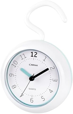OSTAR Telling Time Teaching Wall Clock Waterproof Bathroom Shower Clock 1