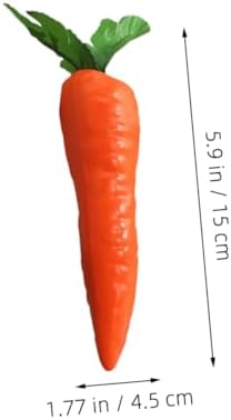 12Pcs Realistic Carrot Models for Party Decorations