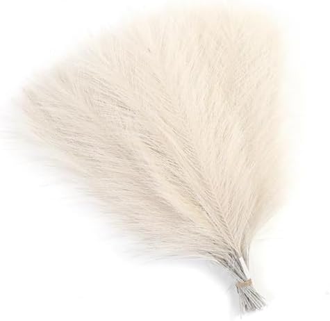 Zhiheng 20 Pack Artificial Pampas Grass Ivory