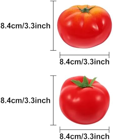 6pcs Foam Tomato Artificial Vegetable Home Decor Photo Prop