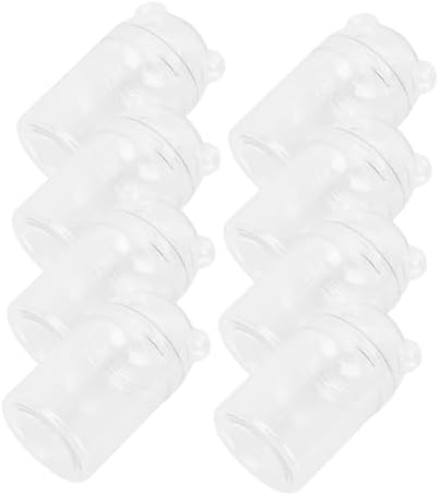 8pcs Transparent Candy Storage Bottles for Parties and Weddings
