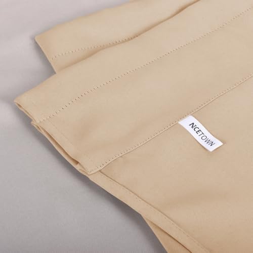 NICETOWN Window Valances Sliding Door 52x18 In Rod Pocket