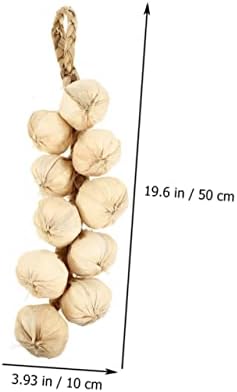 2Pcs Lifelike Garlic Strings Wall Hanging Decor