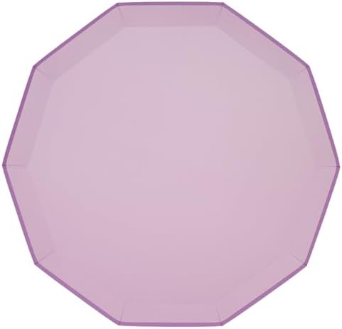 Lilac Purple Paper Plates 105 Inch Pack of 8