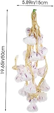 Ciieeo 5pcs Artificial Garlic Strings for Photography Props