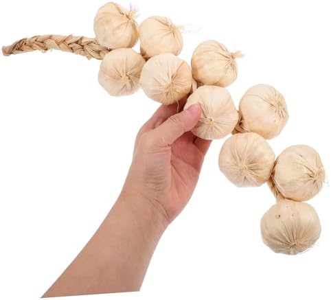 Cabilock 3Pcs Artificial Garlic Strings Kitchen Decor