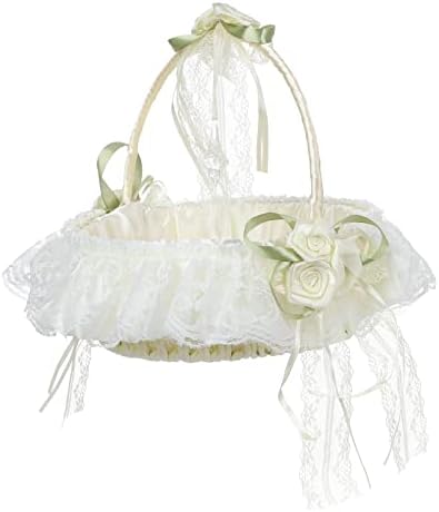 Lvory Large Flower Girl Baskets for Weddings