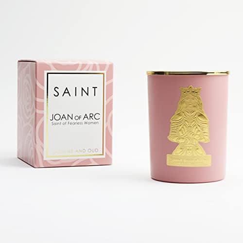 SAINT Joan of Arc Scented Candle with Prayer Coin