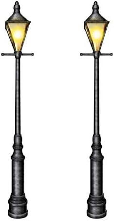 Beistle Lamppost Photo Props Set of 2 Mardi Gras Decor