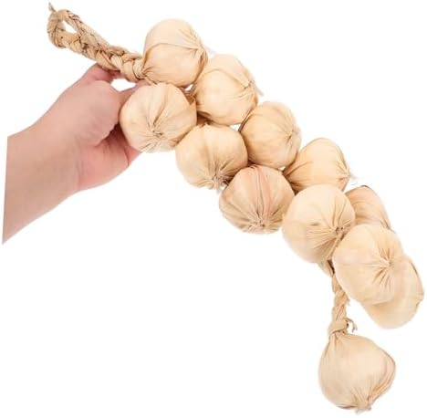 SOLUSTRE Lifelike Fake Garlic String Decor