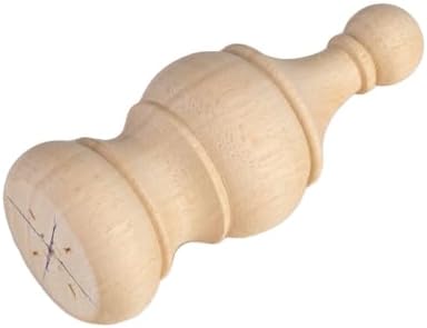 Crapapfert 2Pack Unfinished Wooden Finials for Indoor Use