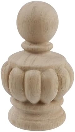 Chinflly Decorative Wood Finials Pack of 1
