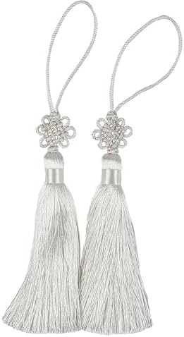Mini Korean Silk Knot Norigae Set 2 Pack in White