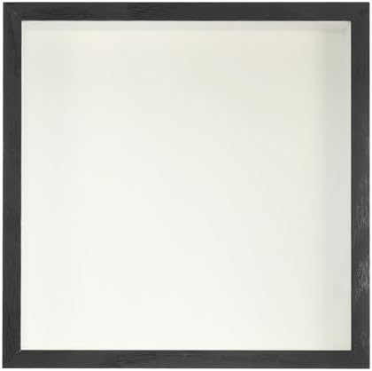 PATIKIL 7x7 Shadow Box Frame for Photos and Flowers Black