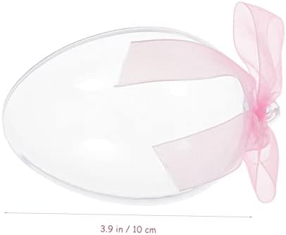 6pcs Fillable Easter Candy Boxes Clear Shaped Containers