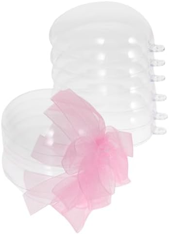 6pcs Fillable Easter Candy Boxes Clear Shaped Containers