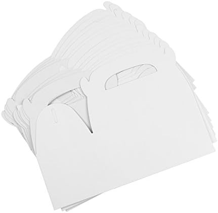 Super Z Outlet White Treat Boxes with Handles 12 Pack
