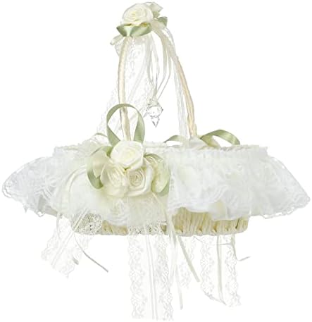Lvory Large Flower Girl Baskets for Weddings