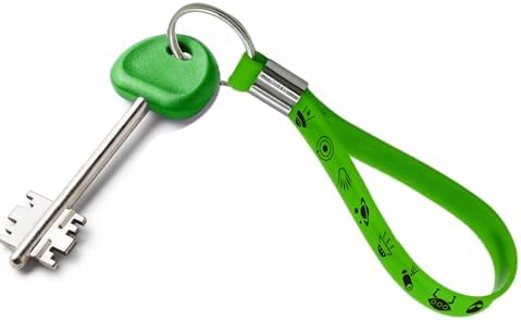 24 Piece Green Alien Rubber Keychains Party Favors