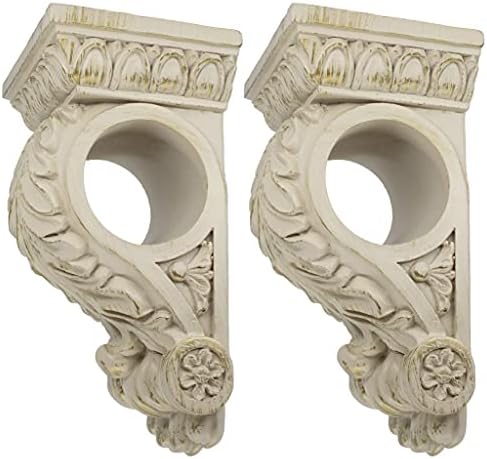 MERIVILLE Chatecu Drapery Sconce 2Pcs French White with Gold Highlight