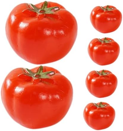 PRETYZOOM 6pcs Realistic Artificial Tomato Props