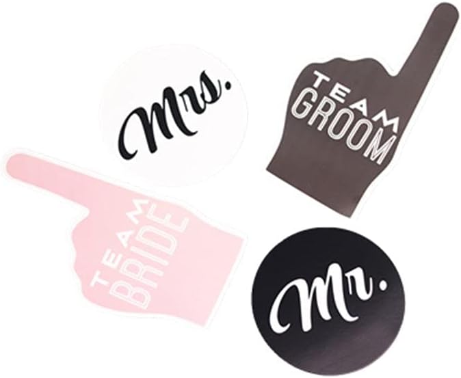 Wedding Photo Booth Props Kit 12 Pcs DIY Fun Accessories