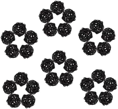 Cabilock 40pcs Wicker Rattan Balls Decorative Orbs