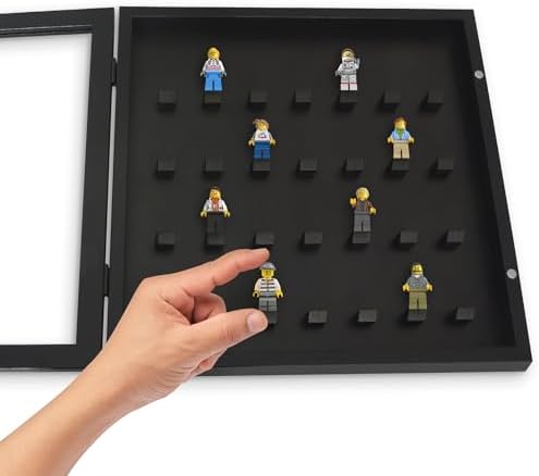 Americanflat 14x14 Minifigure Display Case - Black