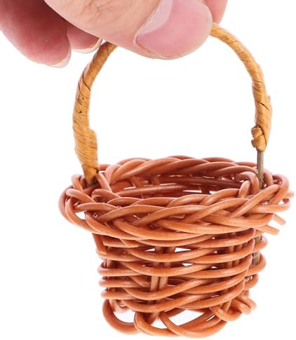 10Pcs Mini Woven Baskets with Handles for Party Favors