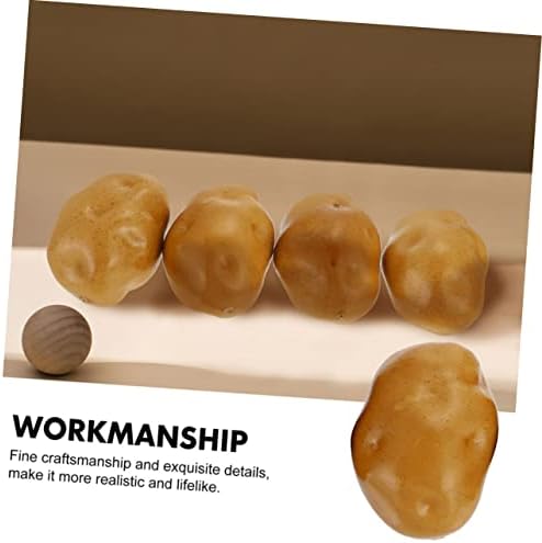 MAGICLULU 5pcs Lifelike Foam Potato Models for Kitchen Decor