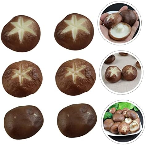 Valiclude 6Pcs Decorative Fake Mushroom Models for Photography