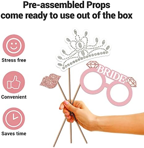 Fully Assembled Bachelorette Photo Booth Props Set of 32