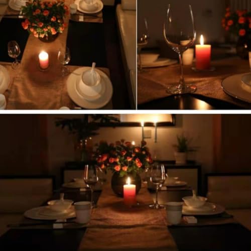 8 Pack 2x3 Inch Scented Dripless Pillar Candles - OUKEYI-100990