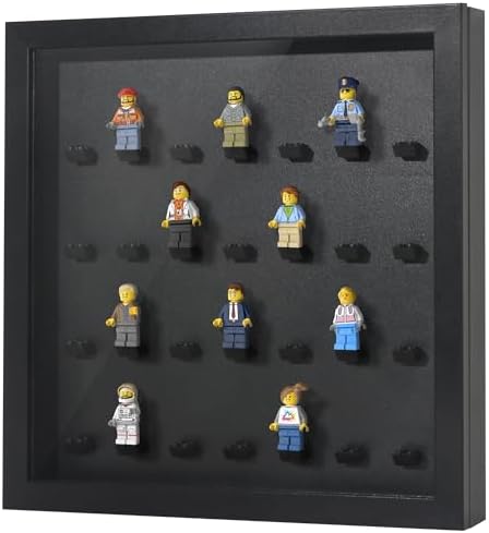 Americanflat 14x14 Minifigure Display Case - Black