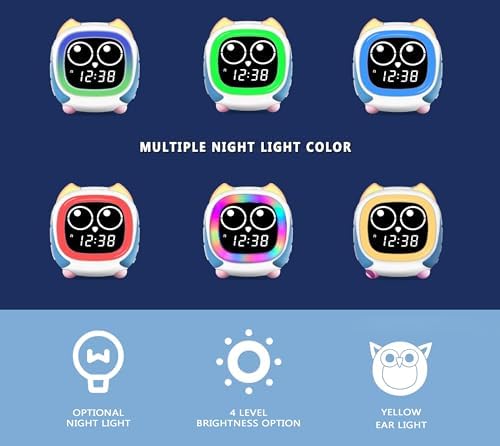iTOMA Addo Kids Alarm Clock with Bluetooth and White Noise