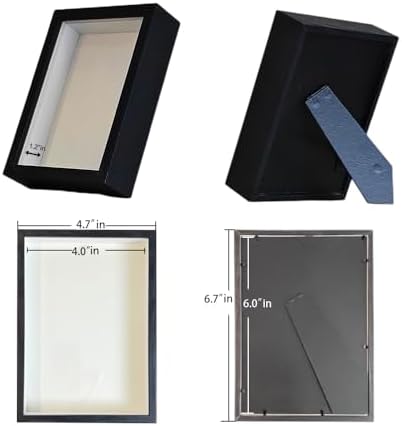 DIY Shadow Box Frame Set with Dried Flowers and Decor