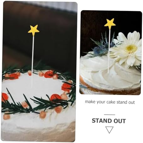 100pcs Star Cupcake Toppers for Birthday and Shower Celebrations