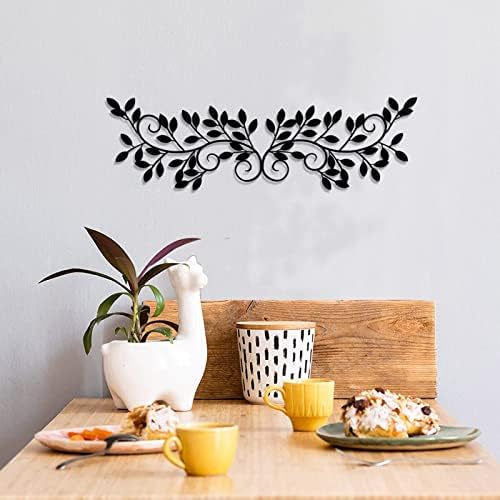 ESTART 2 Pieces Metal Tree Leaf Wall Decor